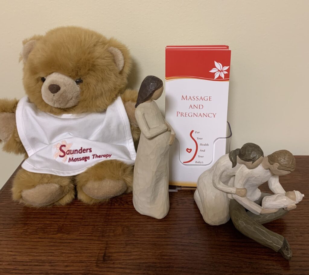 Pre-natal Display Saunders Massage Therapy