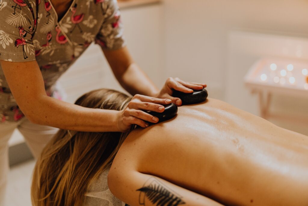 Hot Stone stroke Saunders Massage Therapy Denver, CO